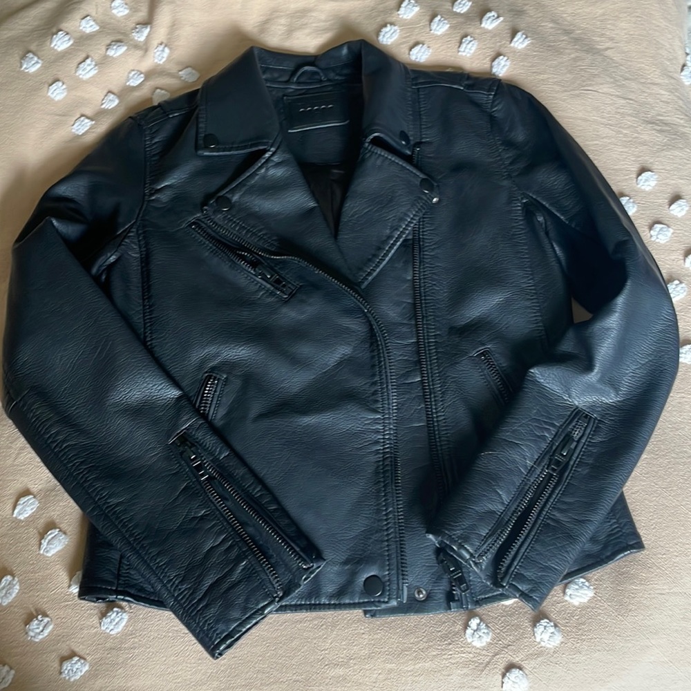 NWOT Blank NYC Faux Leather Jacket Black size S